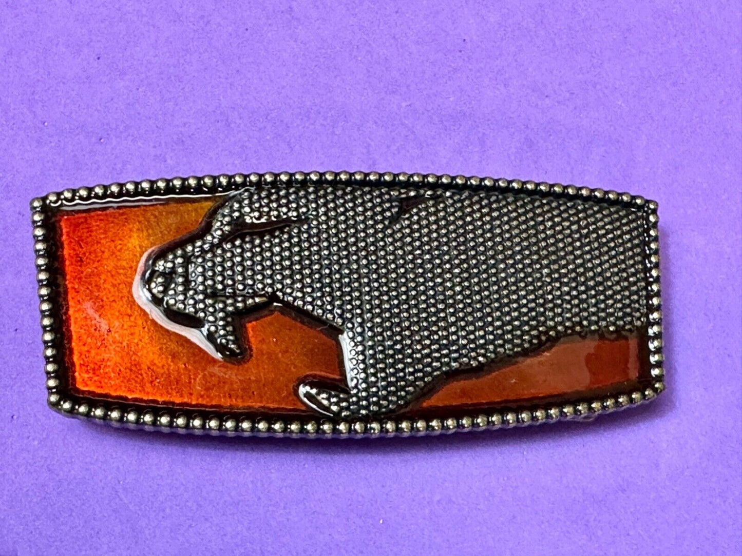 arge 5" Wide Thundercats logo? Cat, tiger attack rectangular belt buckle