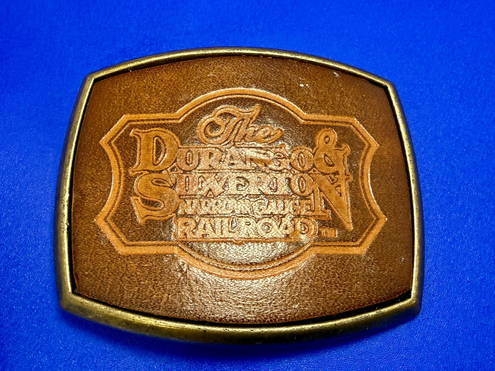 The Durango -Silverton Narrow Gauge Railroad Historic Railway Belt Buckle el Cid
