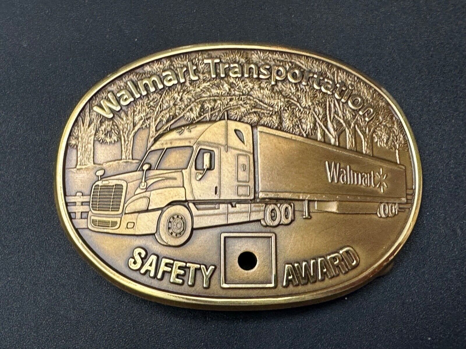 Through The Forrest Walmart Transportation Semi Drivers Safety Award Belt Buckle