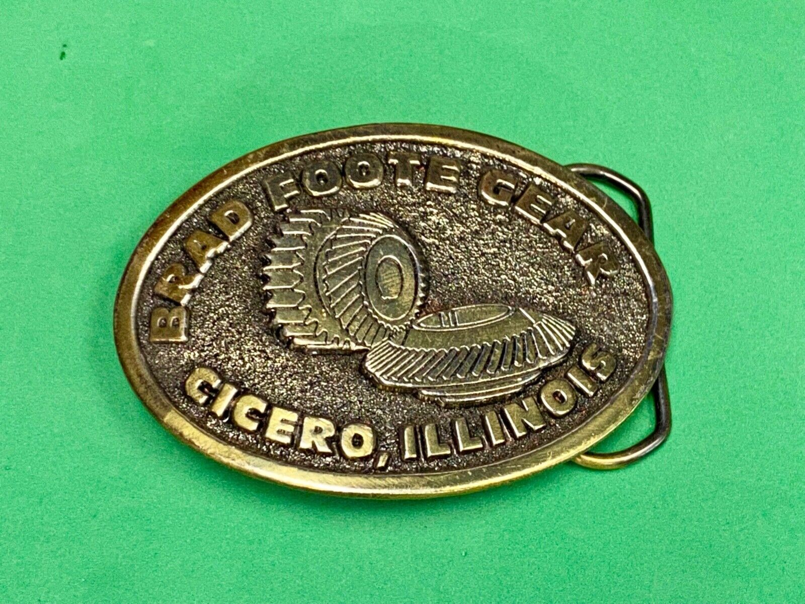 1977 Brad Foote Gear Company Cicero Il Promotional Belt Buckle