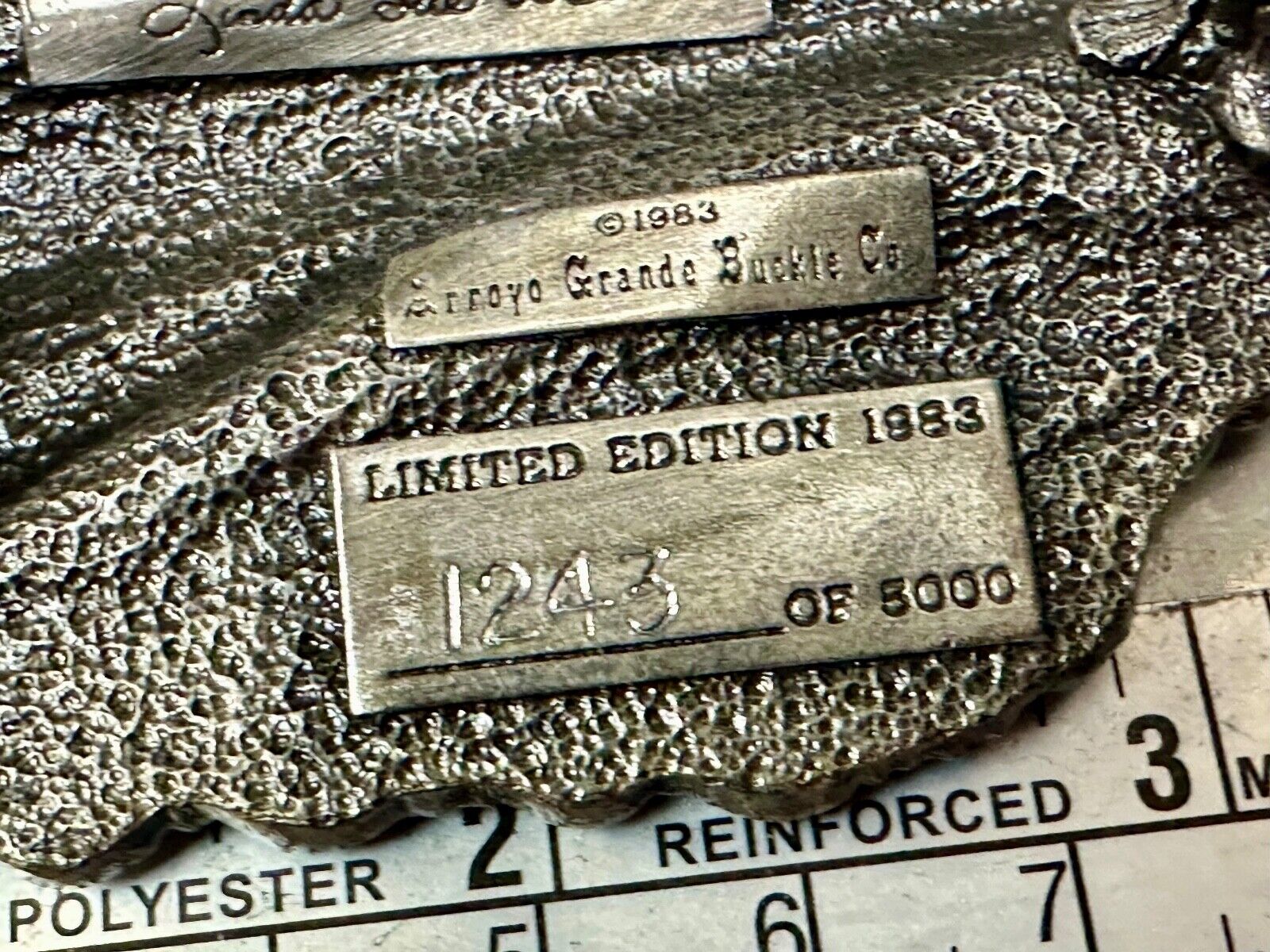 1983 American Aviation Commemorative Plane Pilots belt buckle by Arroyo Grande