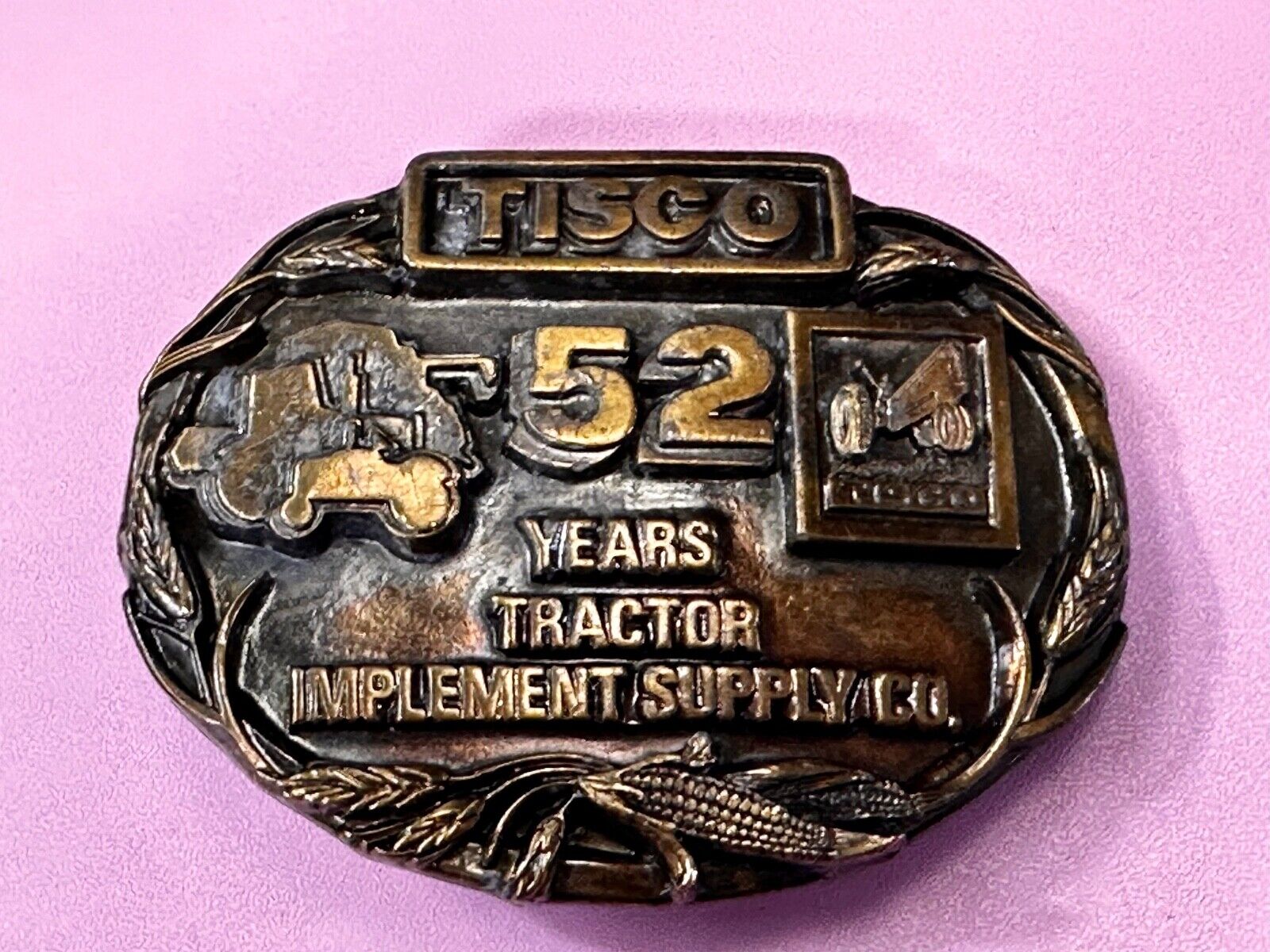 Tisco 52 Years Tractor Implements Supply Commemorative Belt Buckle by Siskiyou