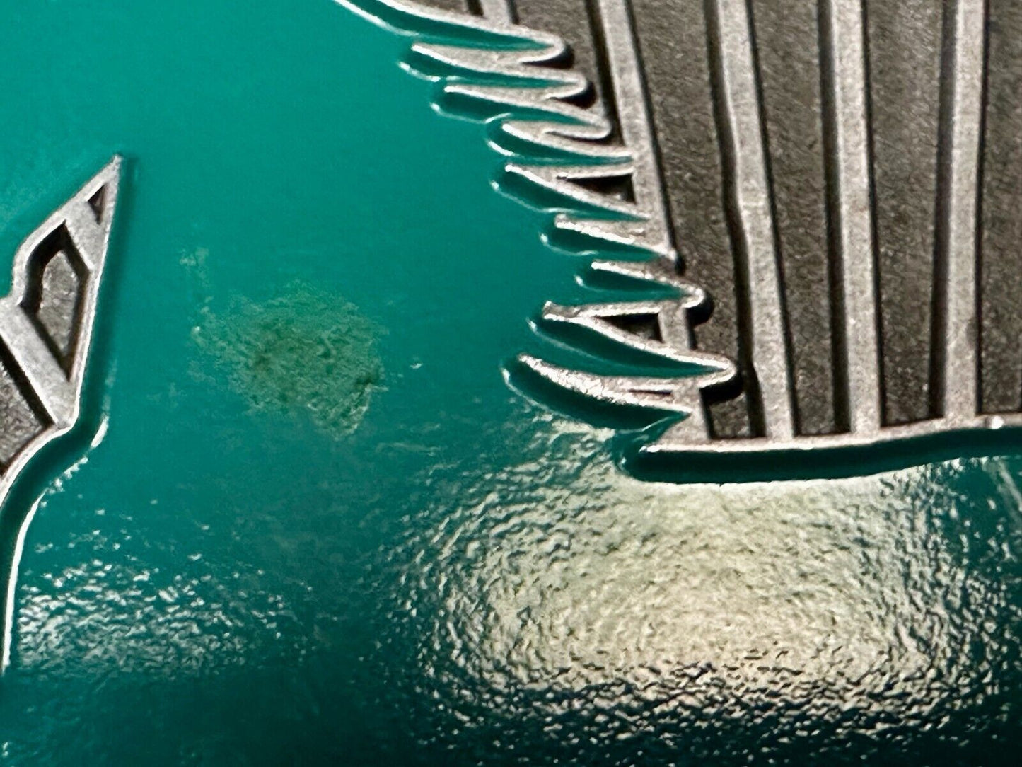 Gasparilla Horse Stallion W/ Sea Shells Green Enameled Accents Belt Buckle