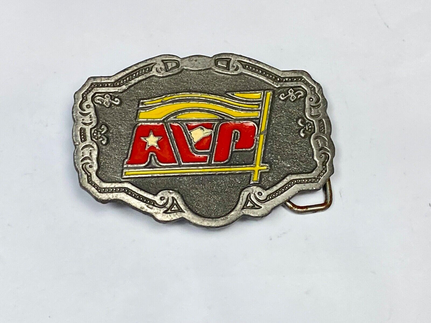 Vintage Avp Logo Emblem Western Framed Belt Buckle