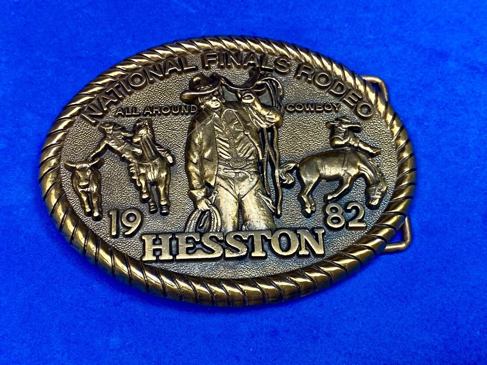 1982 Nfr Hesston Rodeo Finals, Limited Edition Collector's Belt Buckle