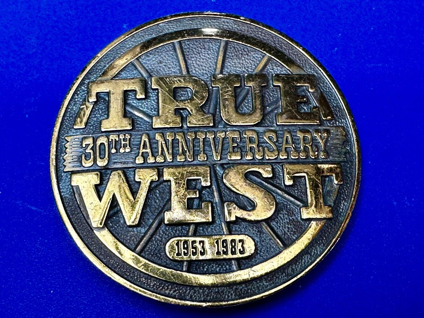 True West 30th University Magazine Commemorative . Add Vintage 1983 Belt Buckle