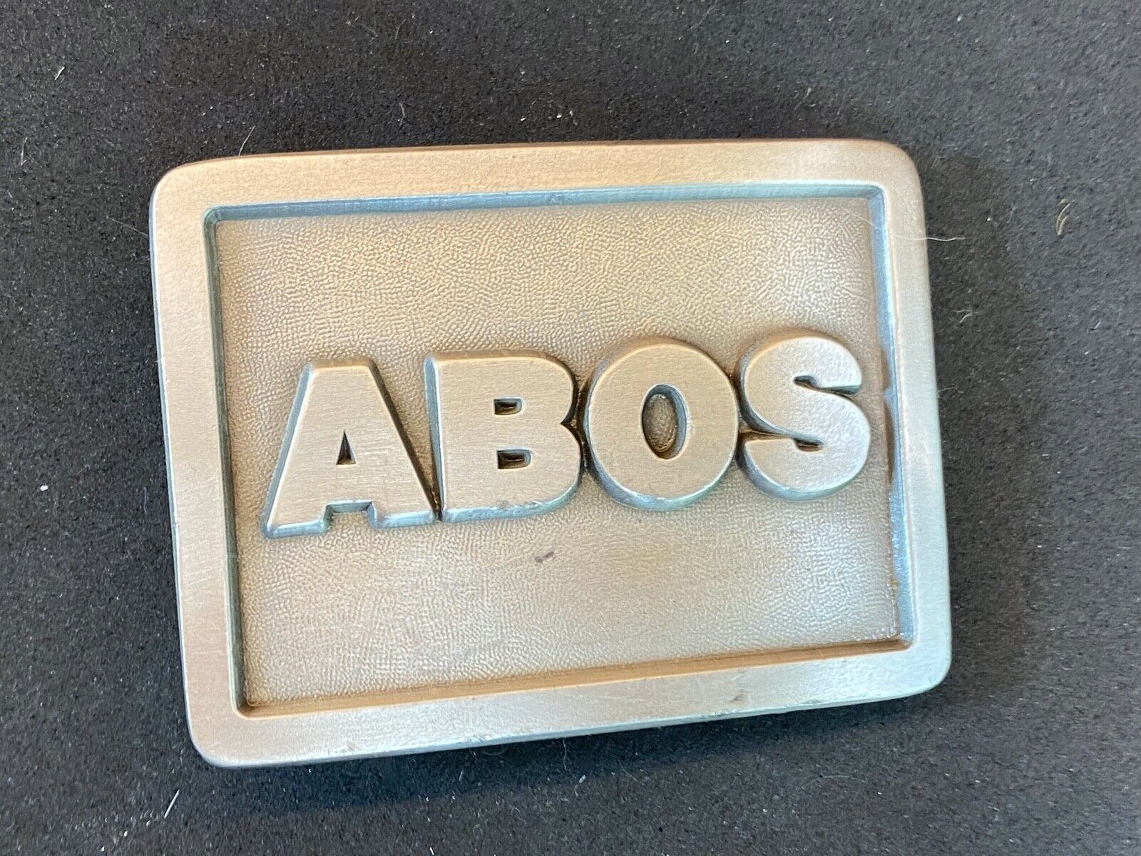 Abos American Board Of Orthopaedic Surgery? Vintage Solid Pewter Belt Buckle  - 