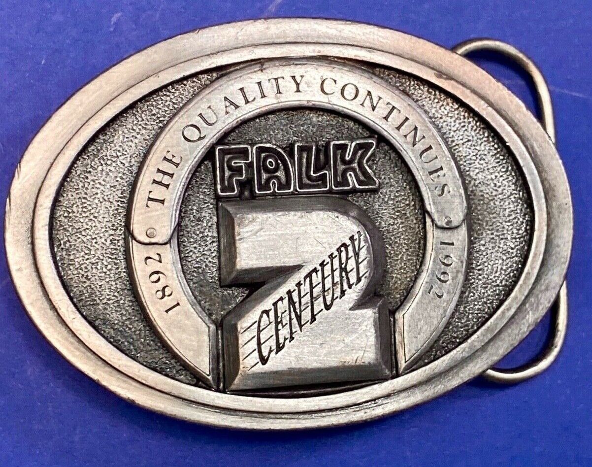 Vintage 1992 Falk Company, 2 Centuries, The Quality Continues Belt Buckle   #16 