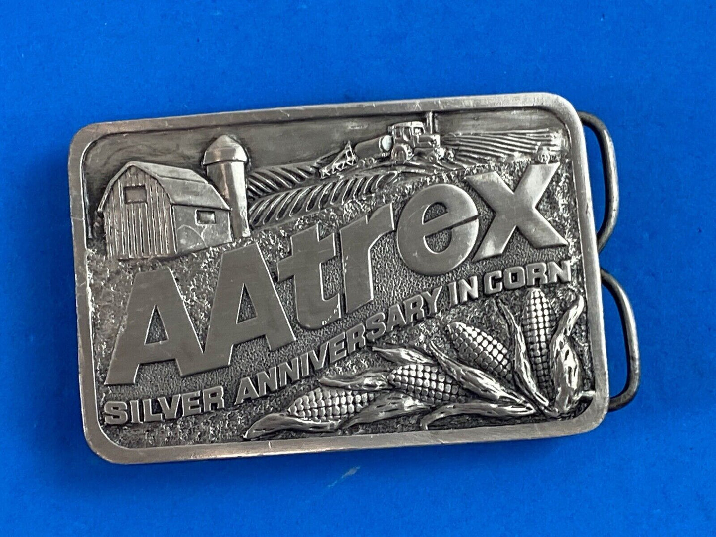 Aatrex Herbicide Belt Buckle 25Th Anniversary Corn Sprayer Farm Tractor Planter