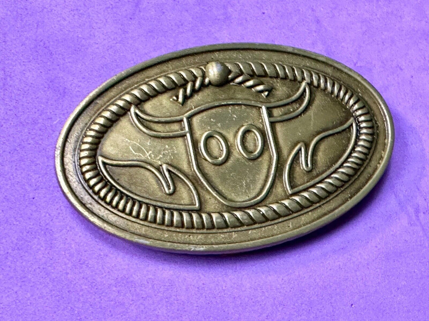 Abstract Western Texas longhorn Steer  rodeo cowboys CAR Saddle paper CLIP