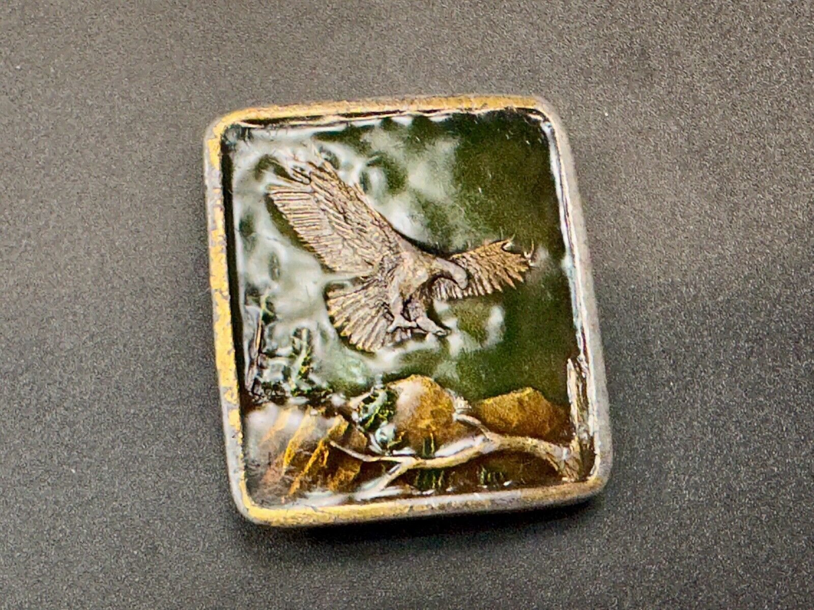 Bald Eagle Commemorative Large Sea Bird Indiana Metal Craft 1972 Belt Buckle
