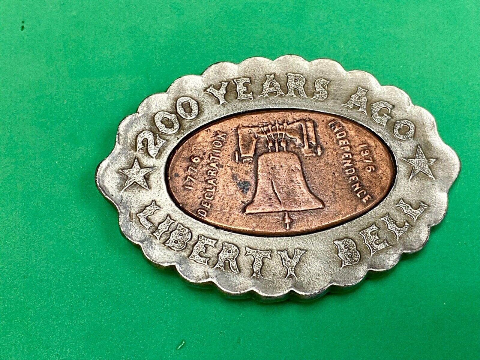 200 Year Celebration Of Liberty Bell - Declaration Of Independence Belt Buckle