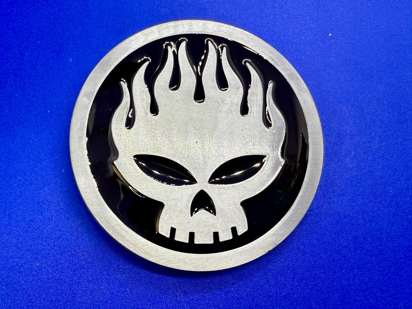 The Offspring Manic Subsidal Skull Album Tour Punk Rock Band Belt Buckle