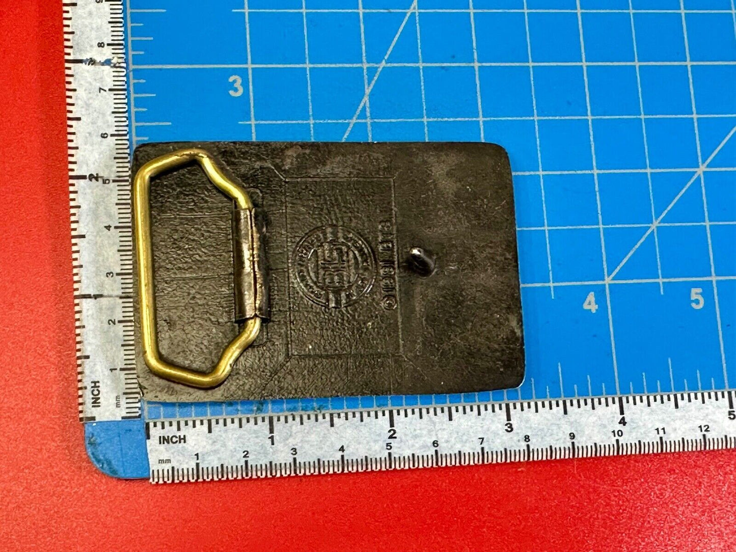 Union Pacific Railroad We can Handle it vintage Solid Brass Belt Buckle BTS