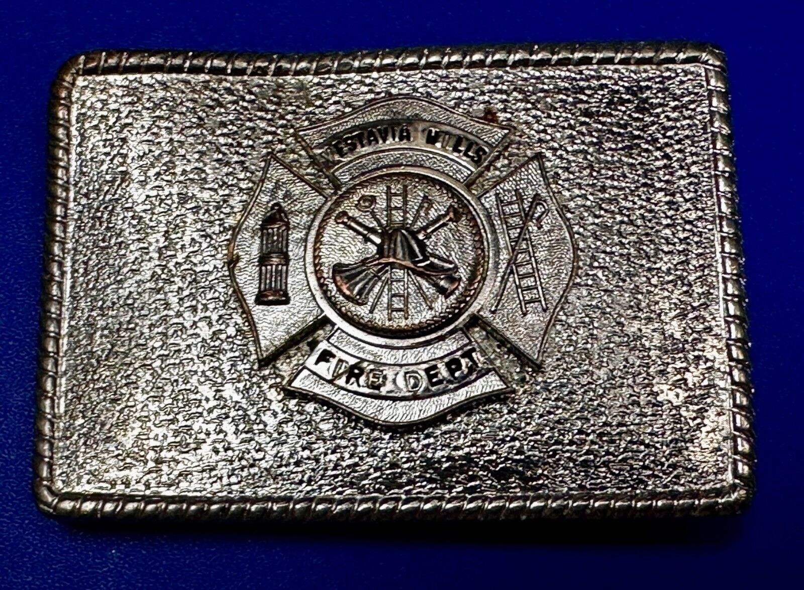 Vestavia Hills AL Department Fire Fighter Fireman Hook Fast Vintage Belt Buckle