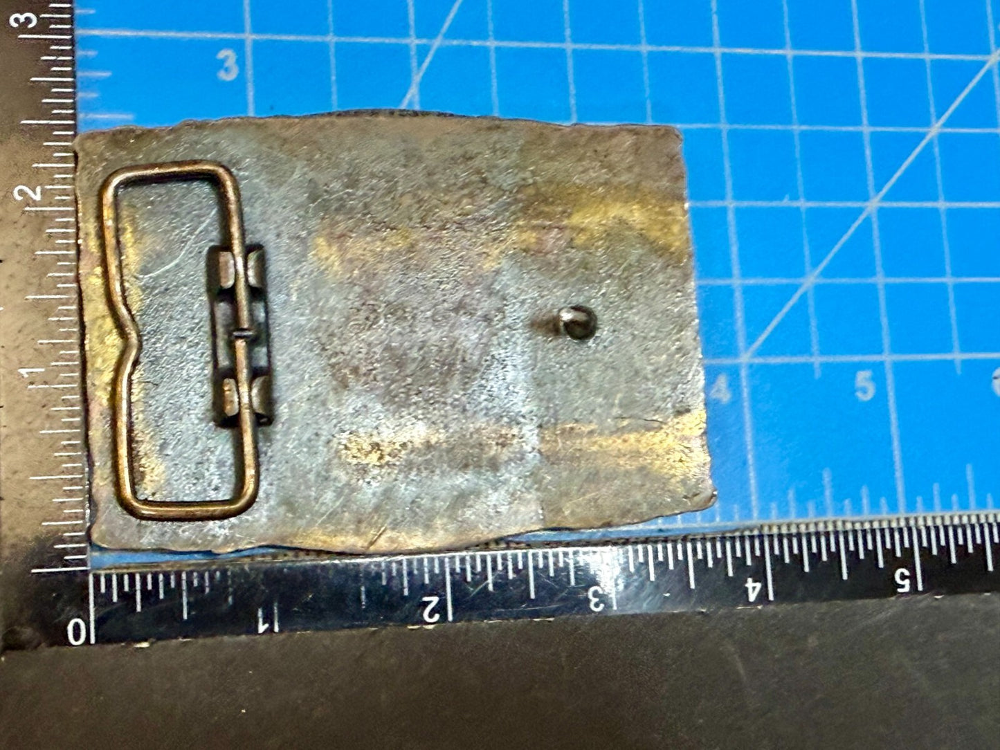 ALASKA The Great Land Vintage State Commemorative Brass Tone Vintage Belt Buckle