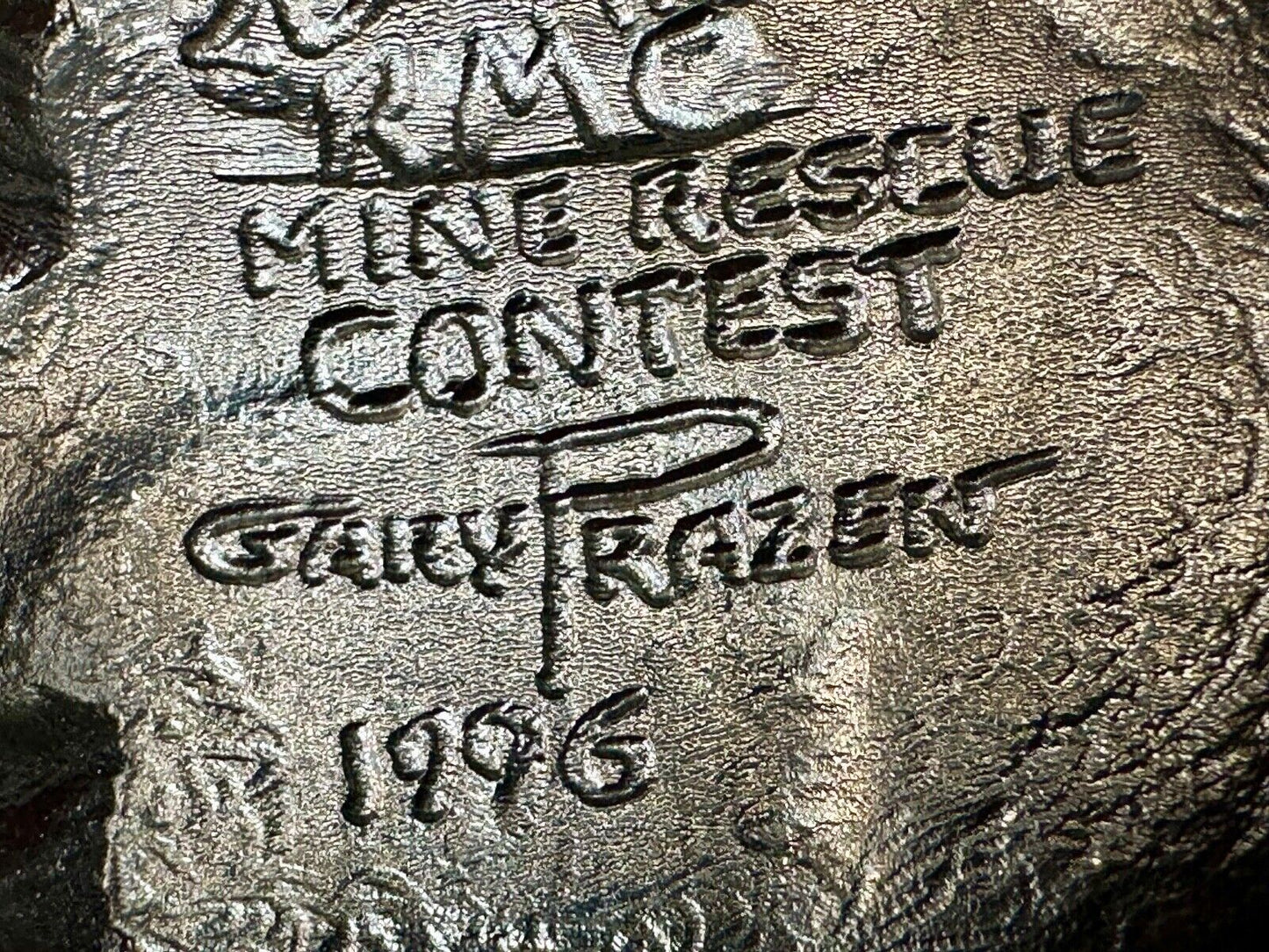 20th ANNUAL ROCKY MOUNTAIN COAL MINE RESCUE BELT BUCKLE! VINTAGE! GARY PRAZEN 96