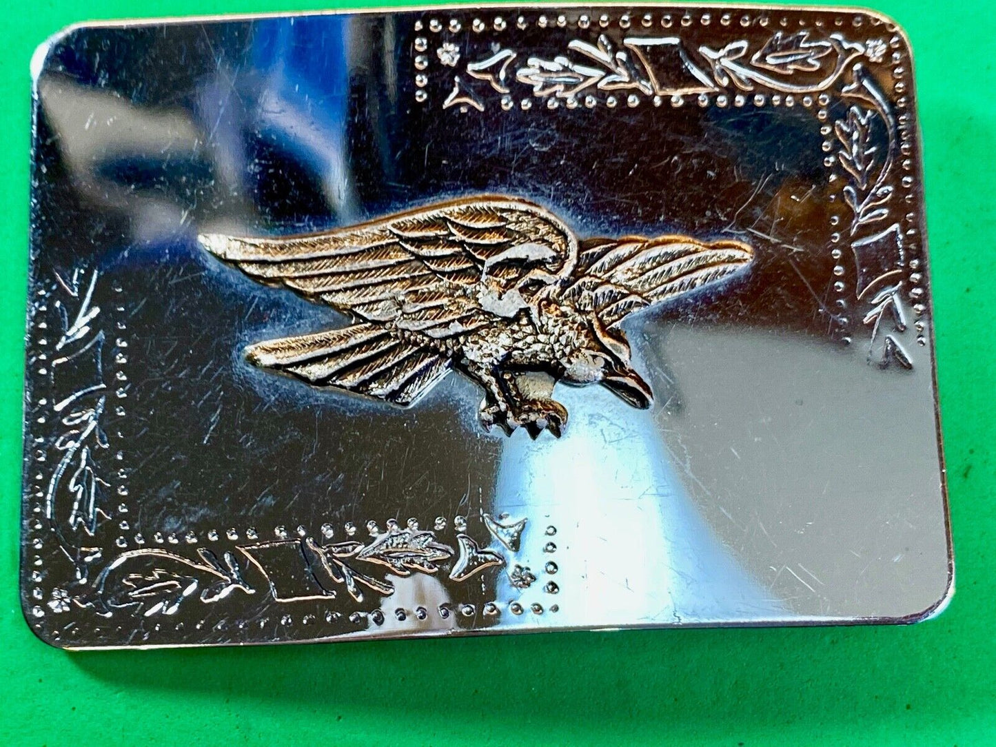 American Eagle Flying Diving Hunting Mirrored Belt Buckle