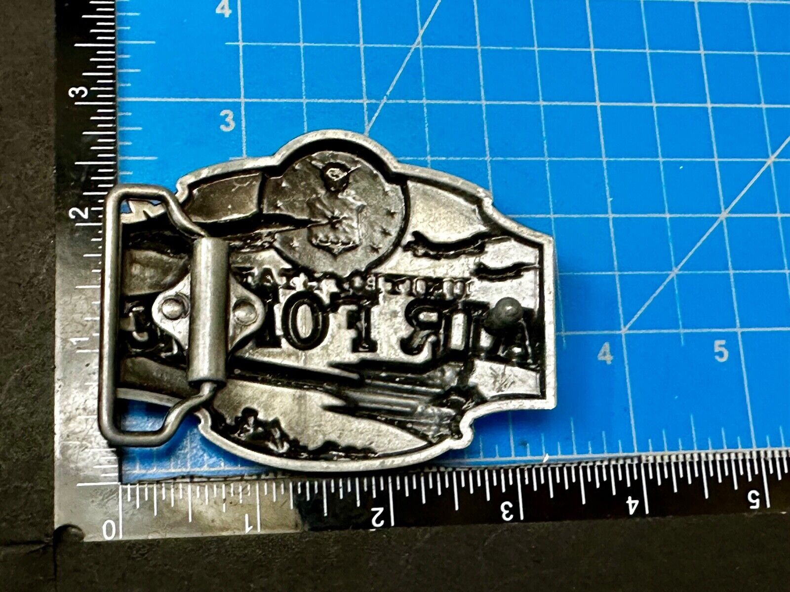 United States Air Force Raised Dimensional Plane Emblem Belt Buckle