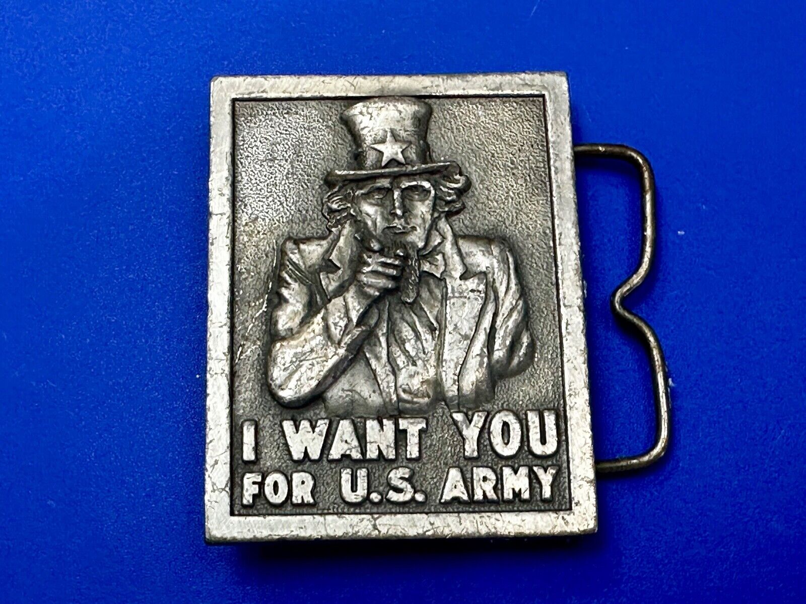Uncle Sam Poster -I Want You for US Army Belt Buckle 1976 Bergamot Belt Buckle