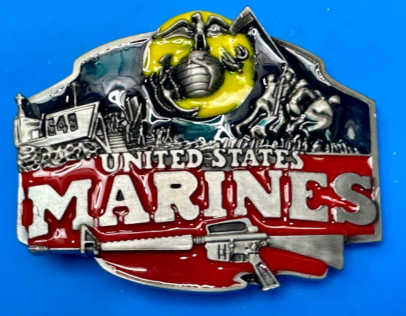United States Marines NOS America Military Commemorative Belt Buckle