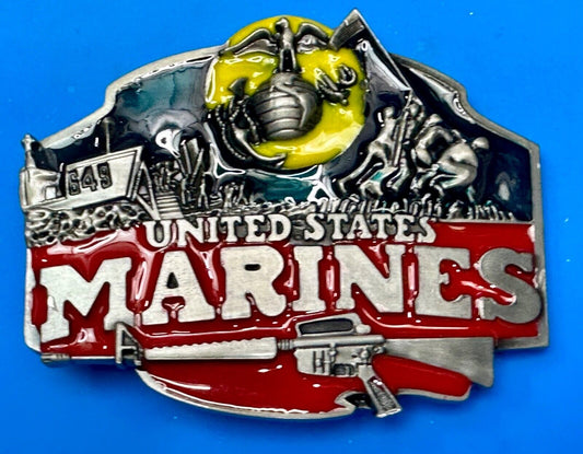 United States Marines NOS America Military Commemorative Belt Buckle