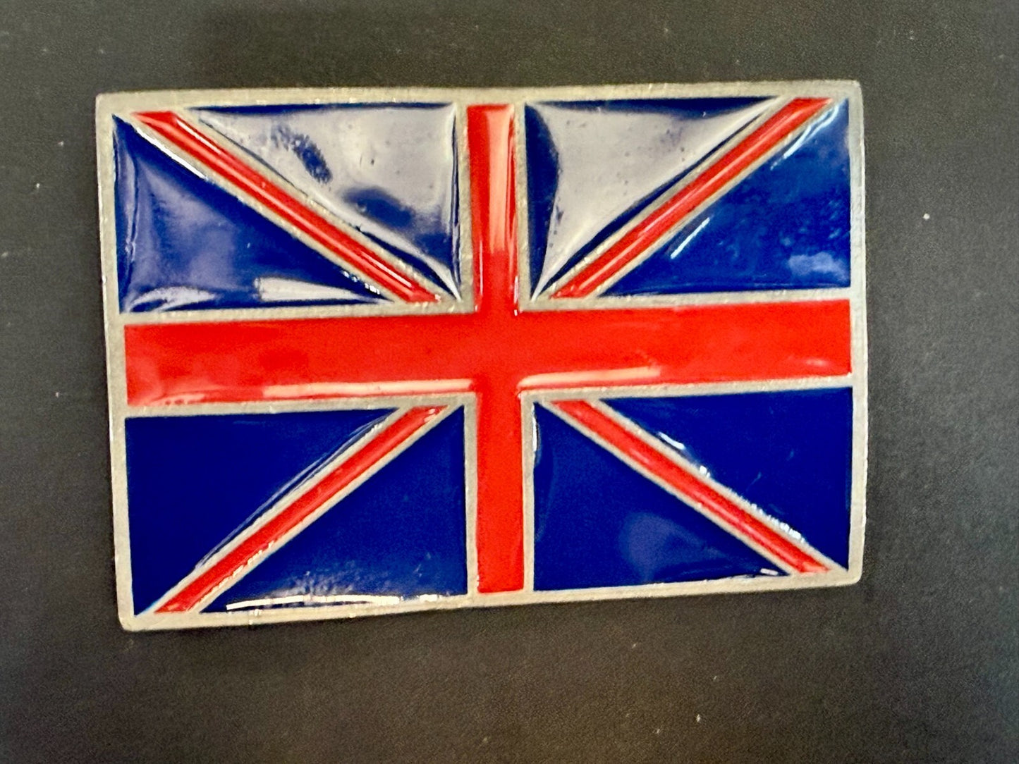 United Kingdom Union Jack UK British Britain Flag Vintage Mobtown Belt Buckle
