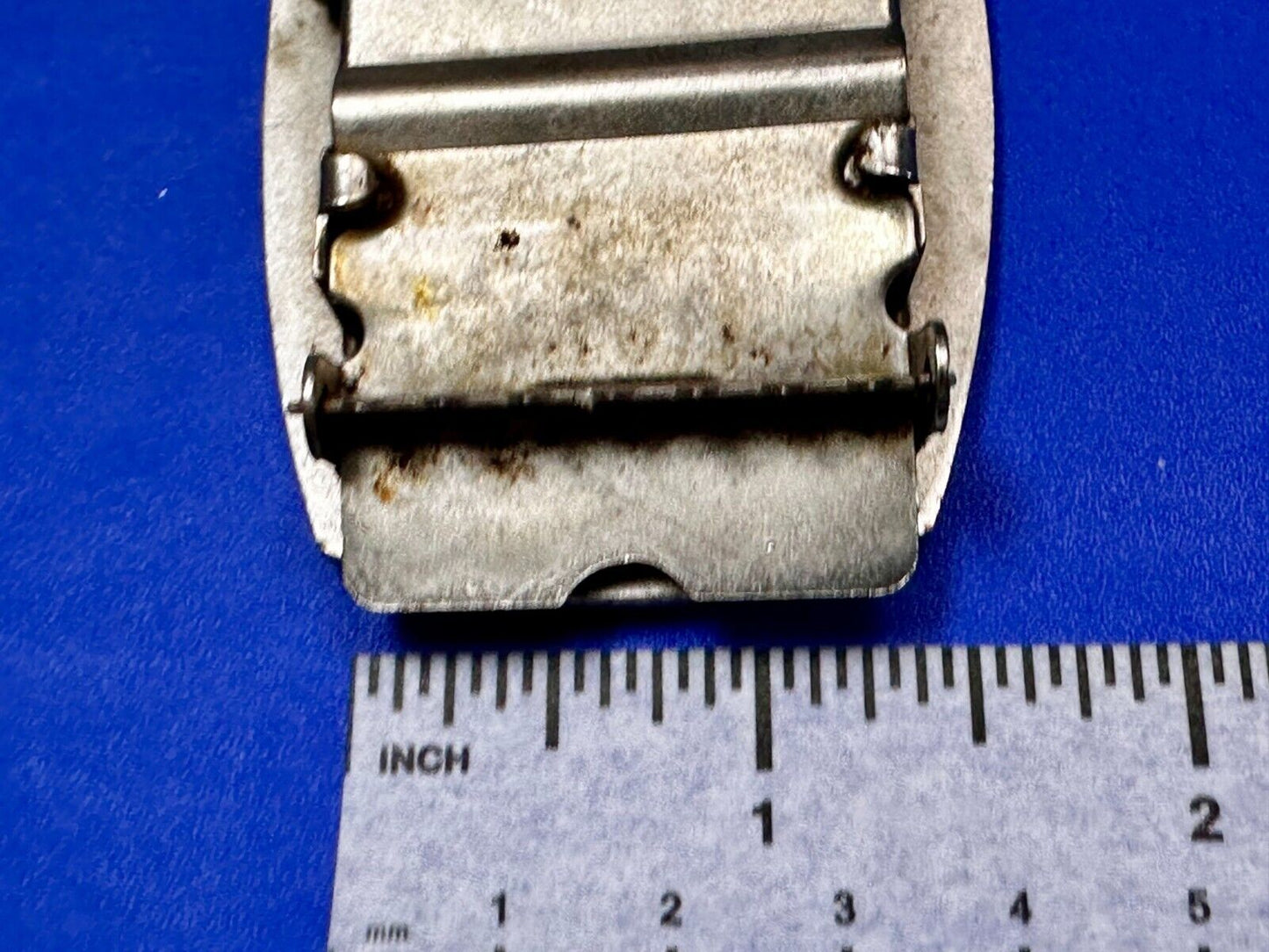 U.S.S. Anzio CG 68 Missile Cruiser Ship Stand and Fight US Navy Vtg. Belt Buckle