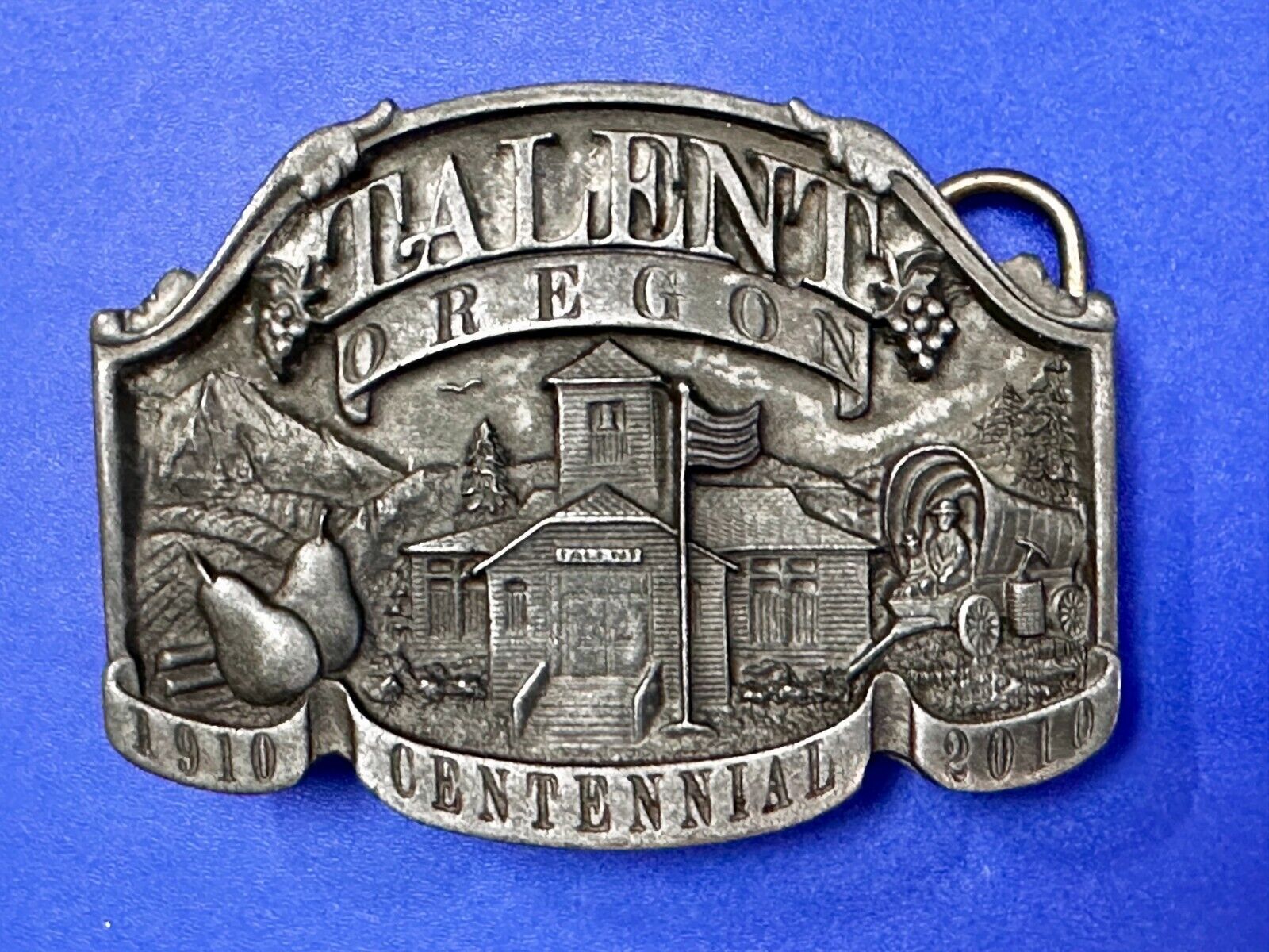Talent Oregon Centennial Celebration 1910-2010 Commemorative Belt Buckle