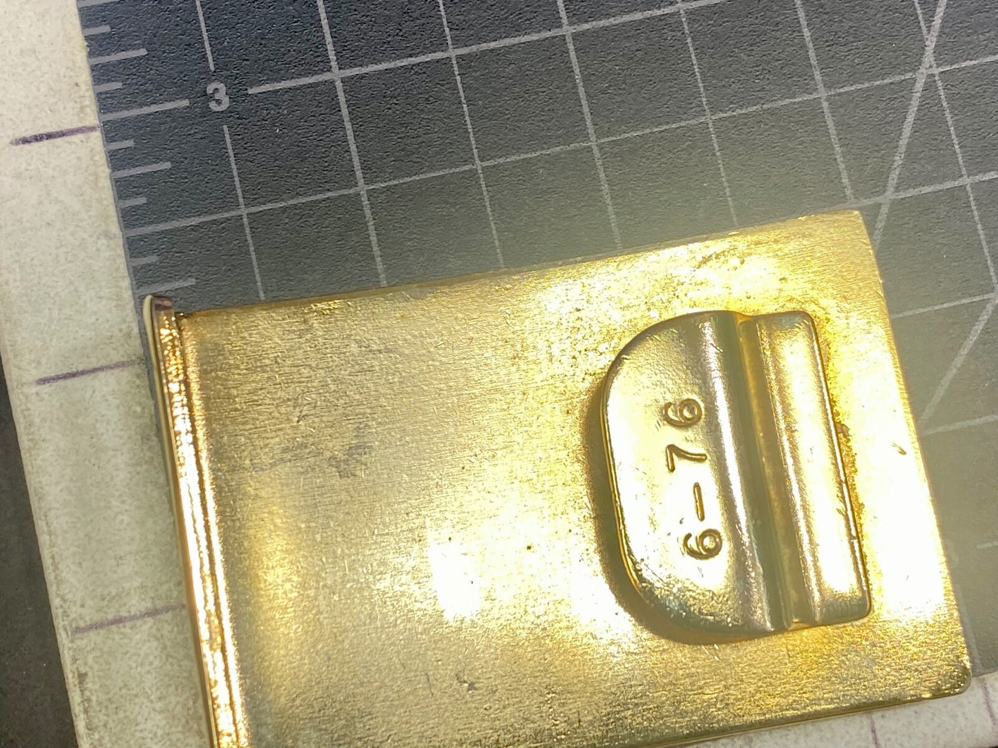 Vintage  6-76  Belt Buckle  Marines USMC Snco Military Uniform?  