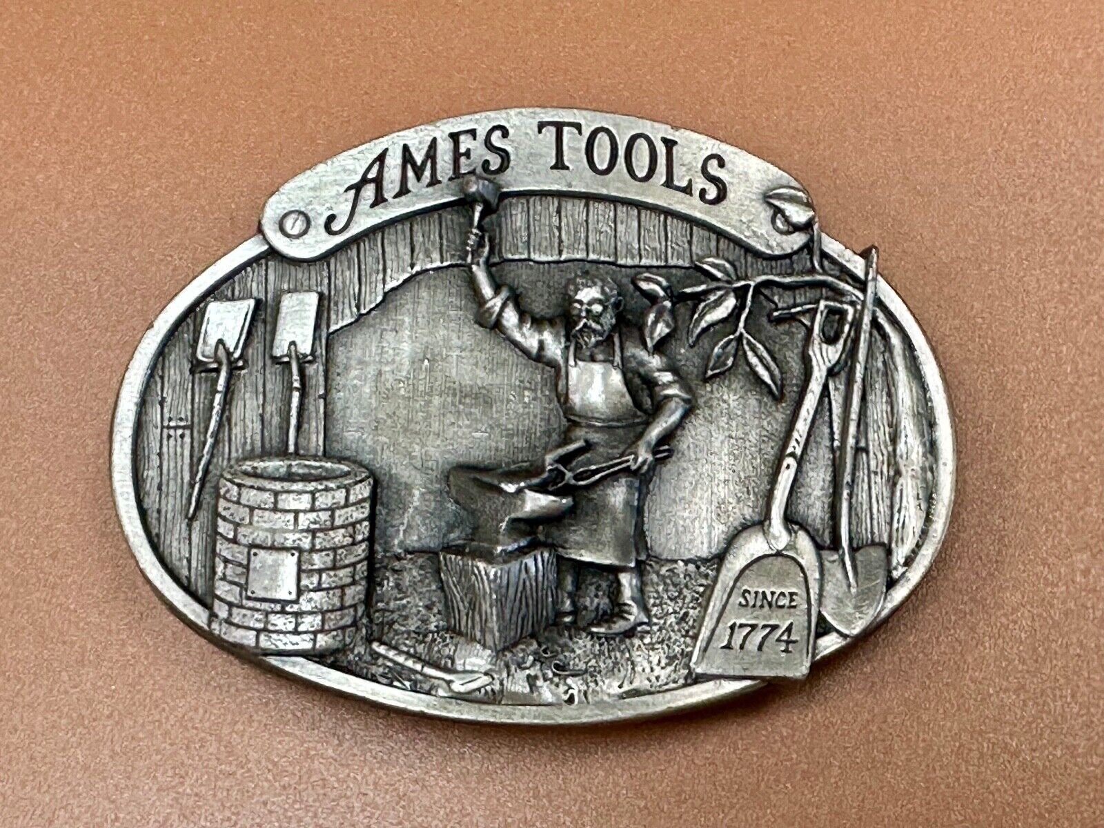 Ames Tools Co America's oldest! since 1774 Vintage 1981 belt buckle