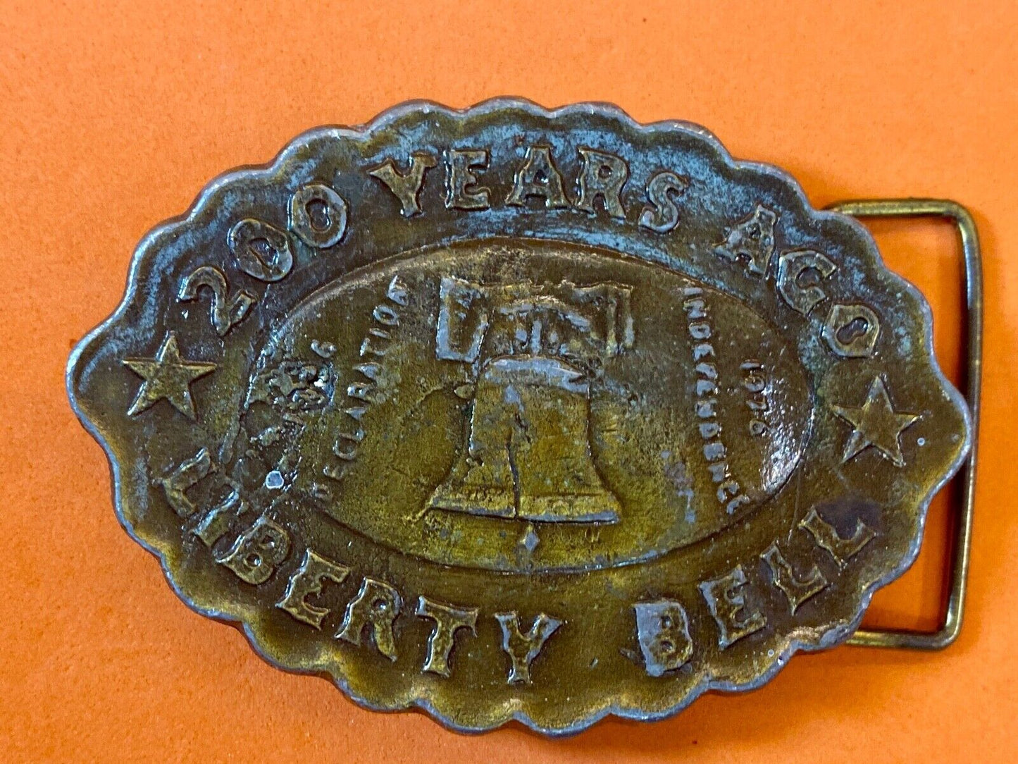 200 Years Ago! Usa United States Of America Liberty Bell Belt Buckle 