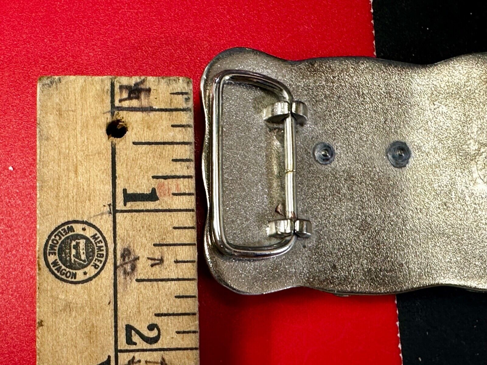 Texas Longhorn Rodeo Steer Bull Head Vintage Two Tone Small Cowgirls Belt Buckle