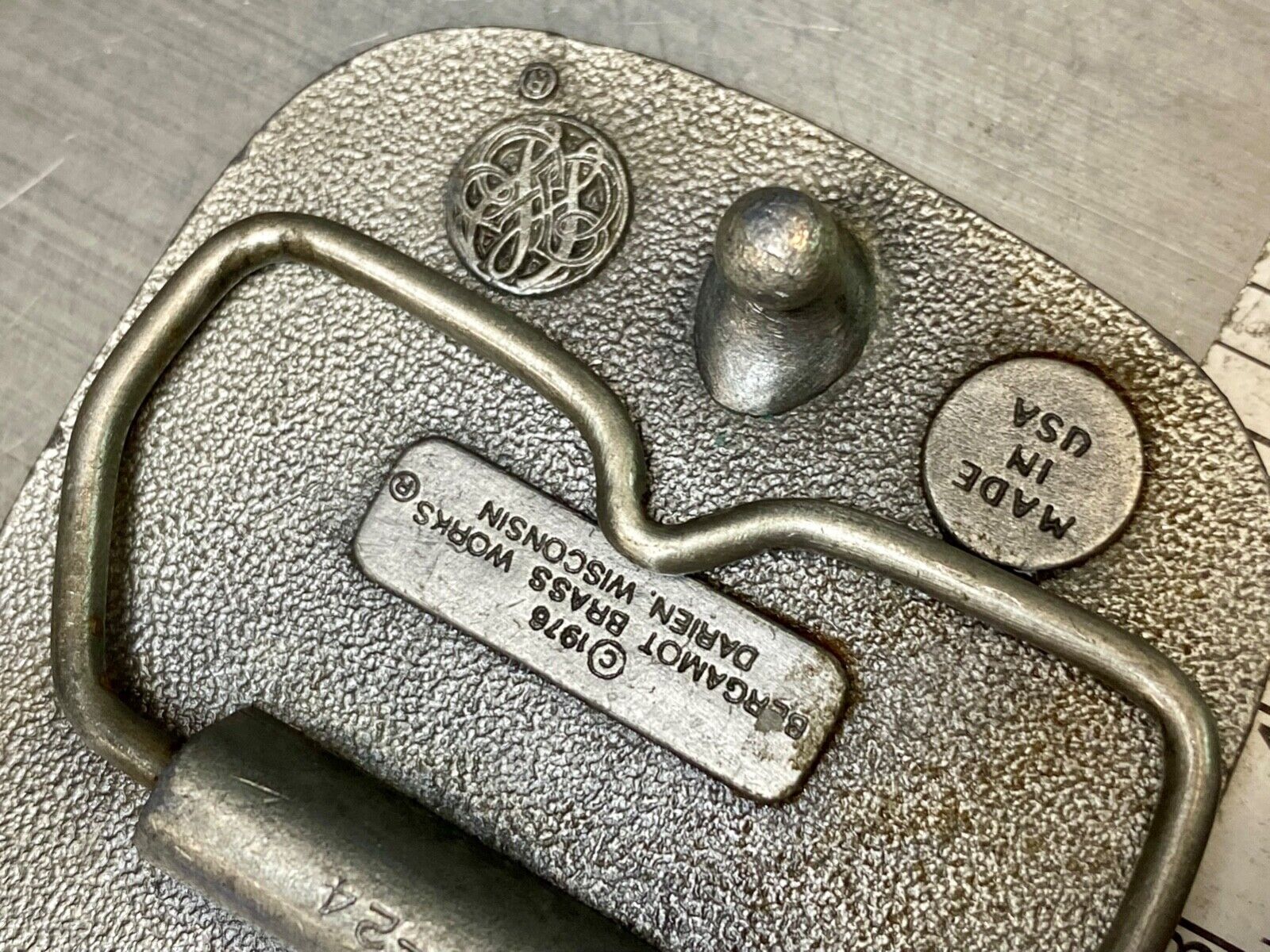 American Bicentennial - Patriotic United States vintage belt buckle by Bergamot