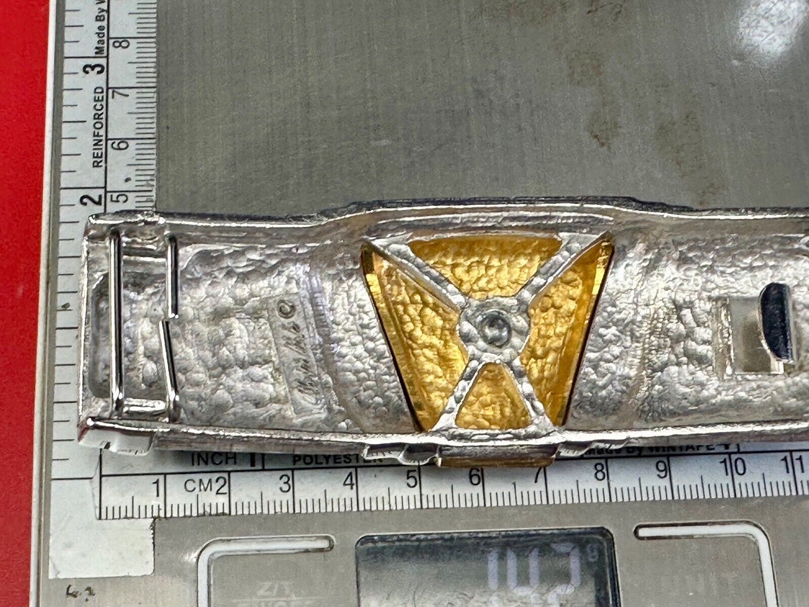 Alexis Kirk signed Mixed color large mixed color Interlocking belt buckle