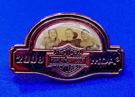 2008 MDA Ride Harley Davidson Motorcycle Logo Rider Biker Jacket Vest Pin