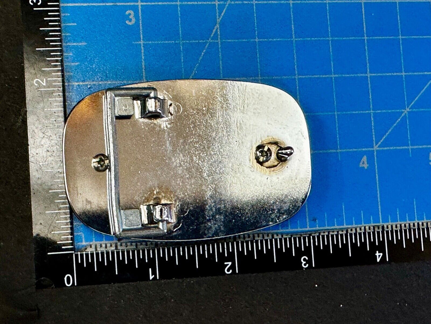 30 x 40 mm Silver Tone Horizontal Belt Buckle for your Cabochon Gem Stone