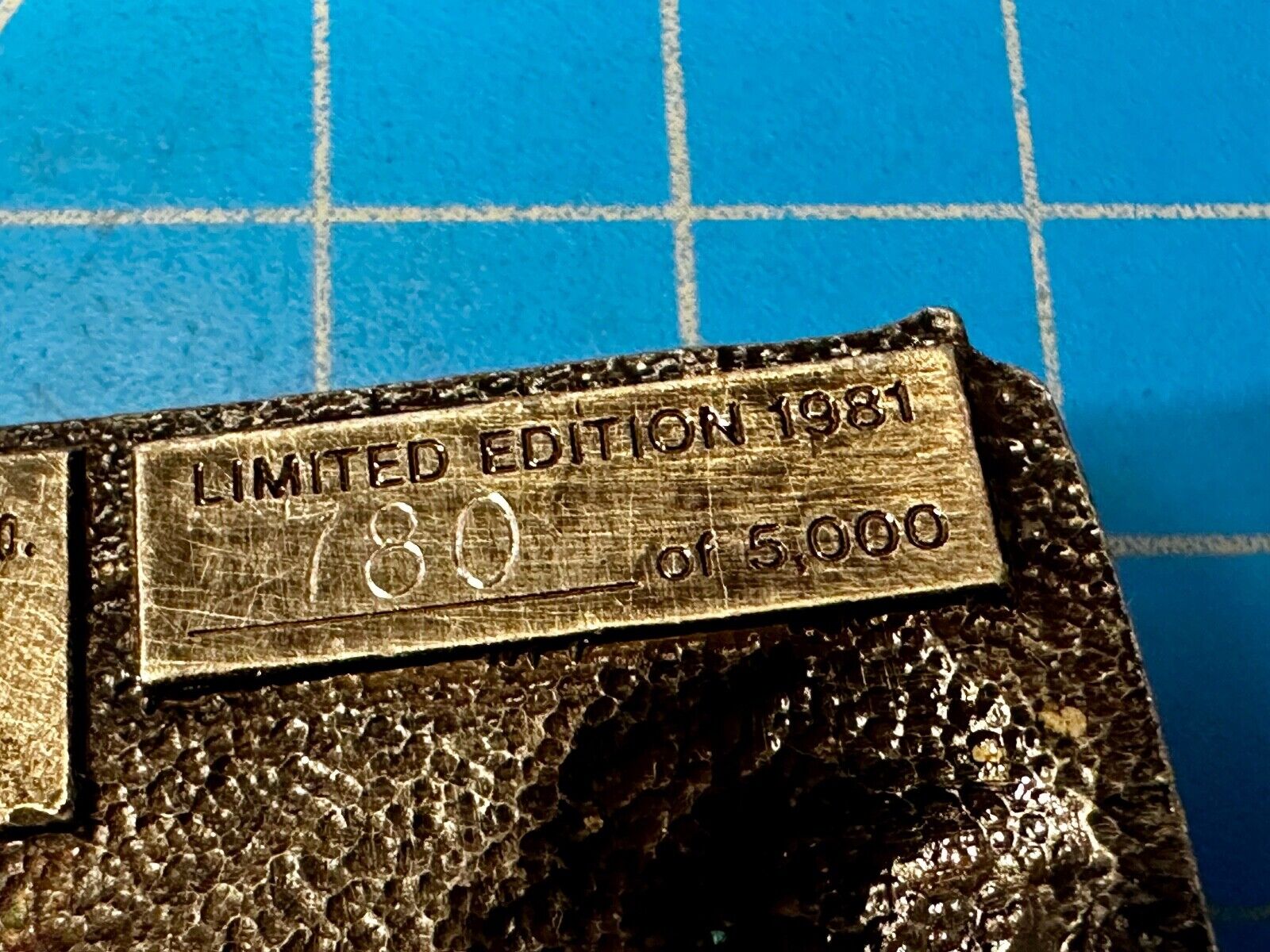 The Great Southwest Navajo Indian Hunter Commemorative Vintage 1981 Belt Buckle