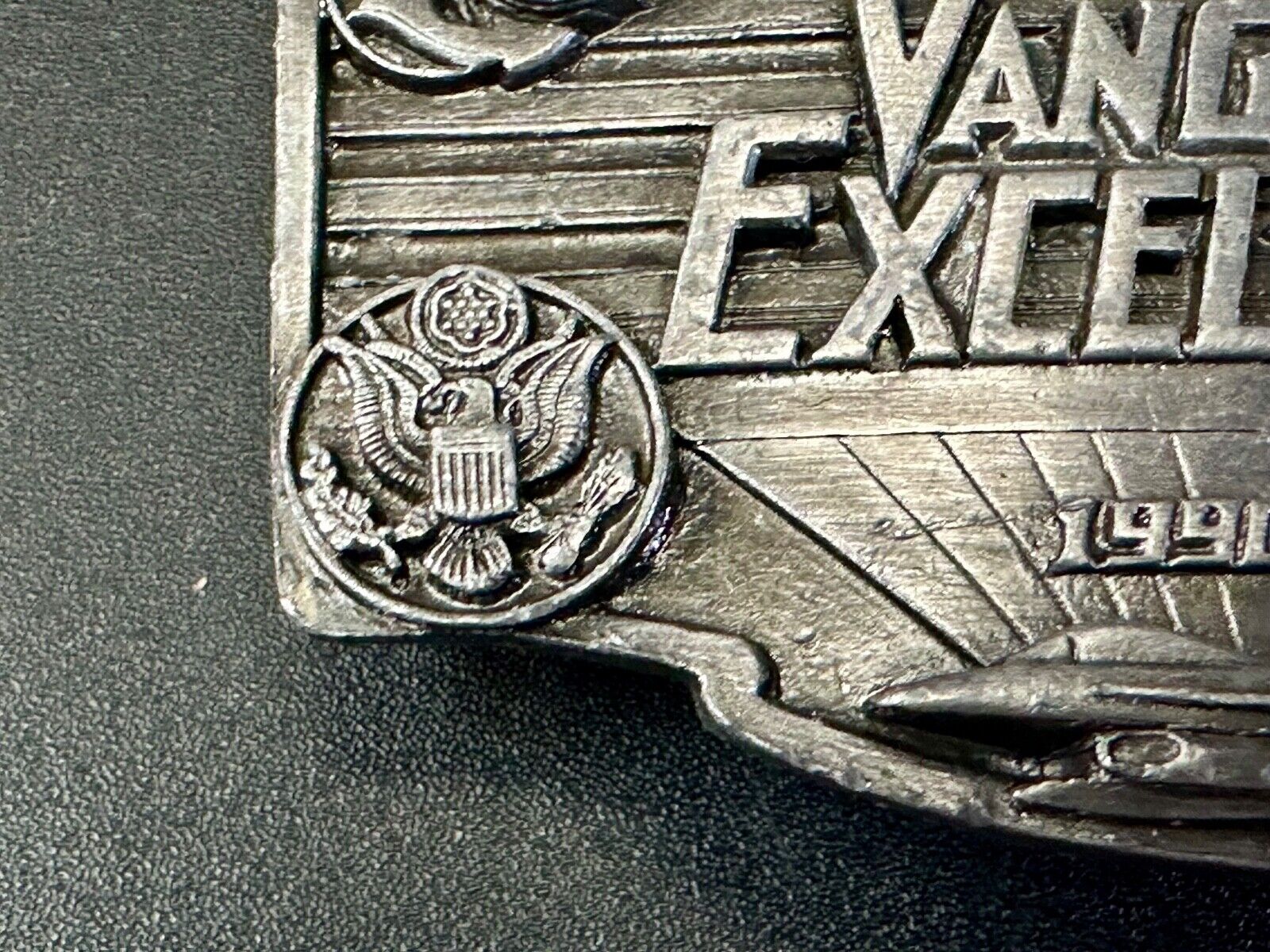 VFW Foreign Wars Veterans Vtg. Vanguard Excellence Award Siskiyou Belt Buckle