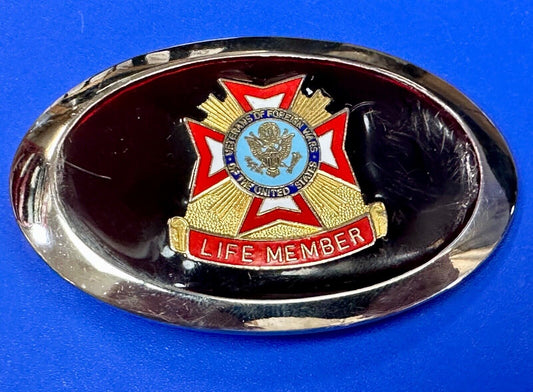 Veterans of Foreign Wars vintage LIFE member belt buckle
