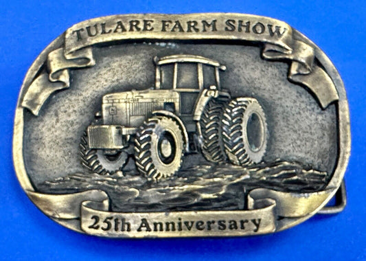 Tulare Farm Show 25th Anniversary Limited 1992 John Deere Tractor belt buckle