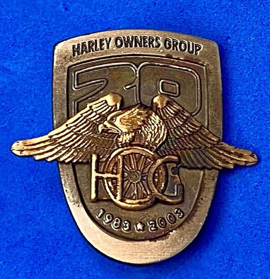 2003 Harley Davidson Hog Harley Owners Group Motorcycles Jacket Hat Rocker Pin