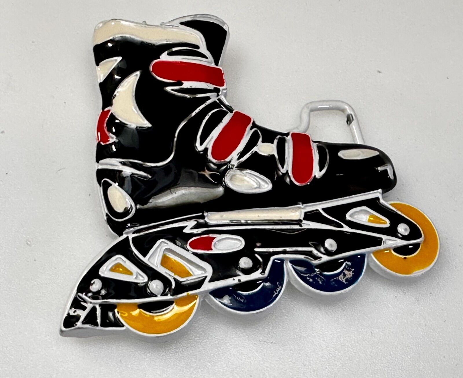 Unique Roller Skate Figural Skating Roller Derby Sports Cutout Belt Buckle