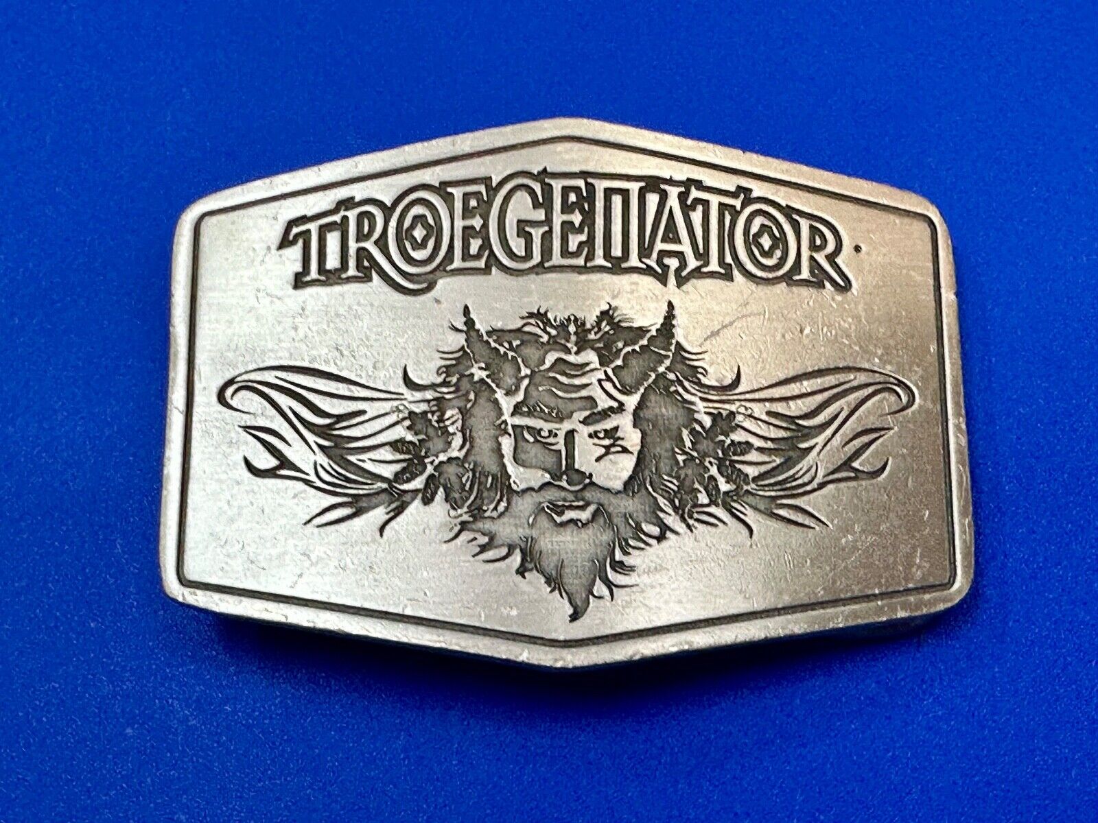 Troegenator Tröegs Brewing Company Silver Tone Vintage Belt Buckle