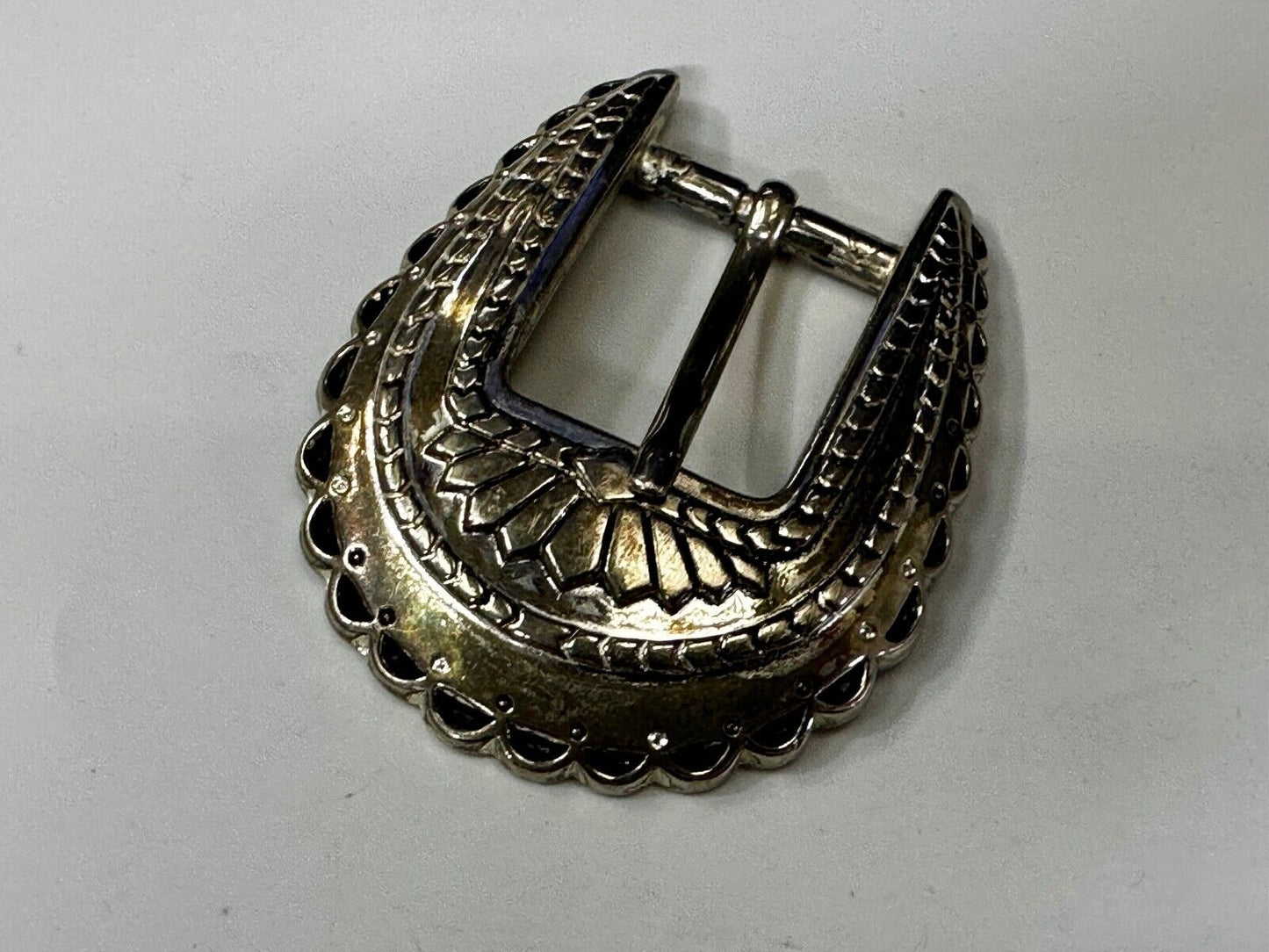 Unique Raised Dimensional Vintage Replacement Ornate 3" Wide Belt Buckle
