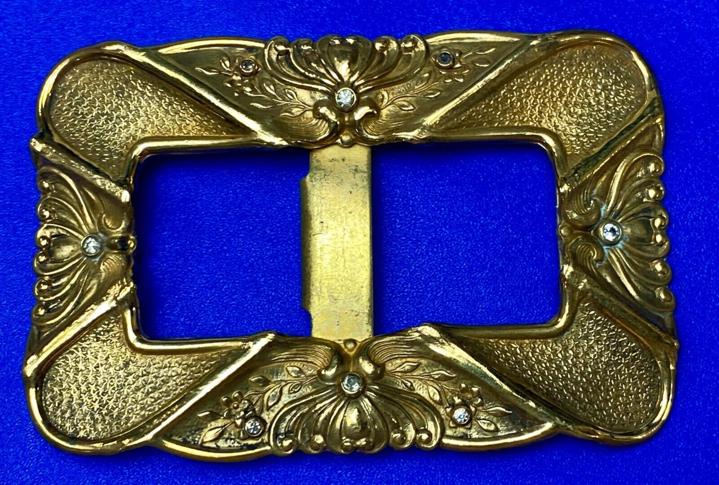 Antique Signed F.N. & Co Fishel Nessler Scarf Belt Slide buckle - AMAZING detail