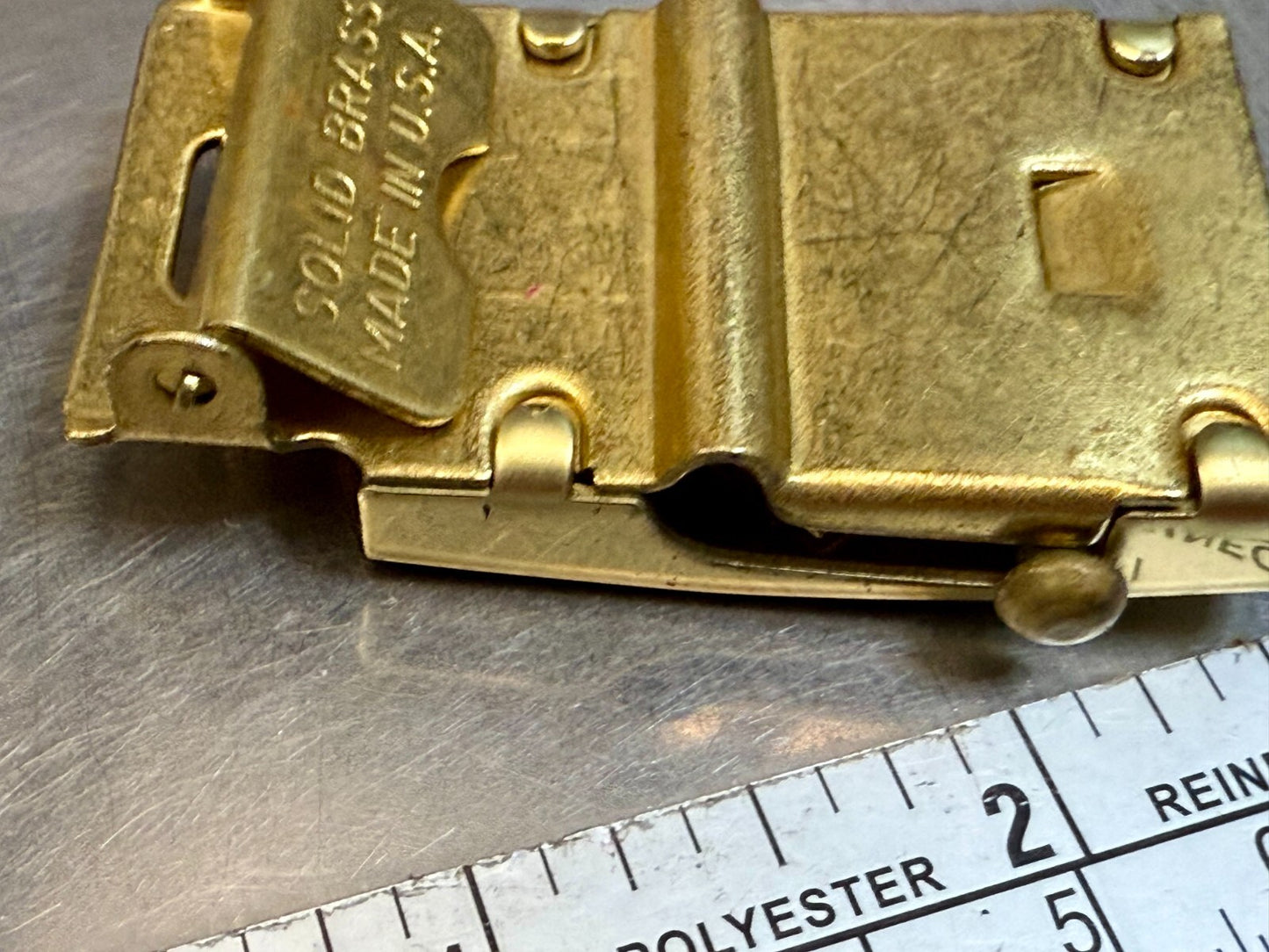 Vintage Cub Scouts Uniform BSA Replacement Solid Brass Belt Buckle