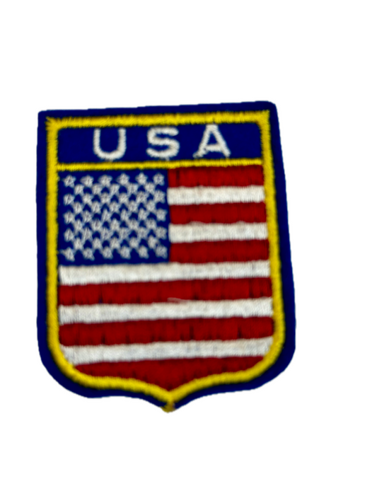 United States of America USA Flag Shield Patriotic Embroidered Badges Patch