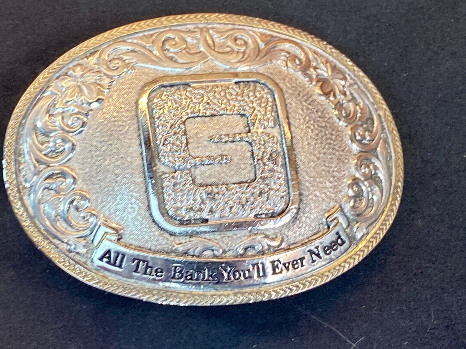 All The Bank You'll Ever Need Farmers 5 - Montana Silversmiths Belt Buckle 