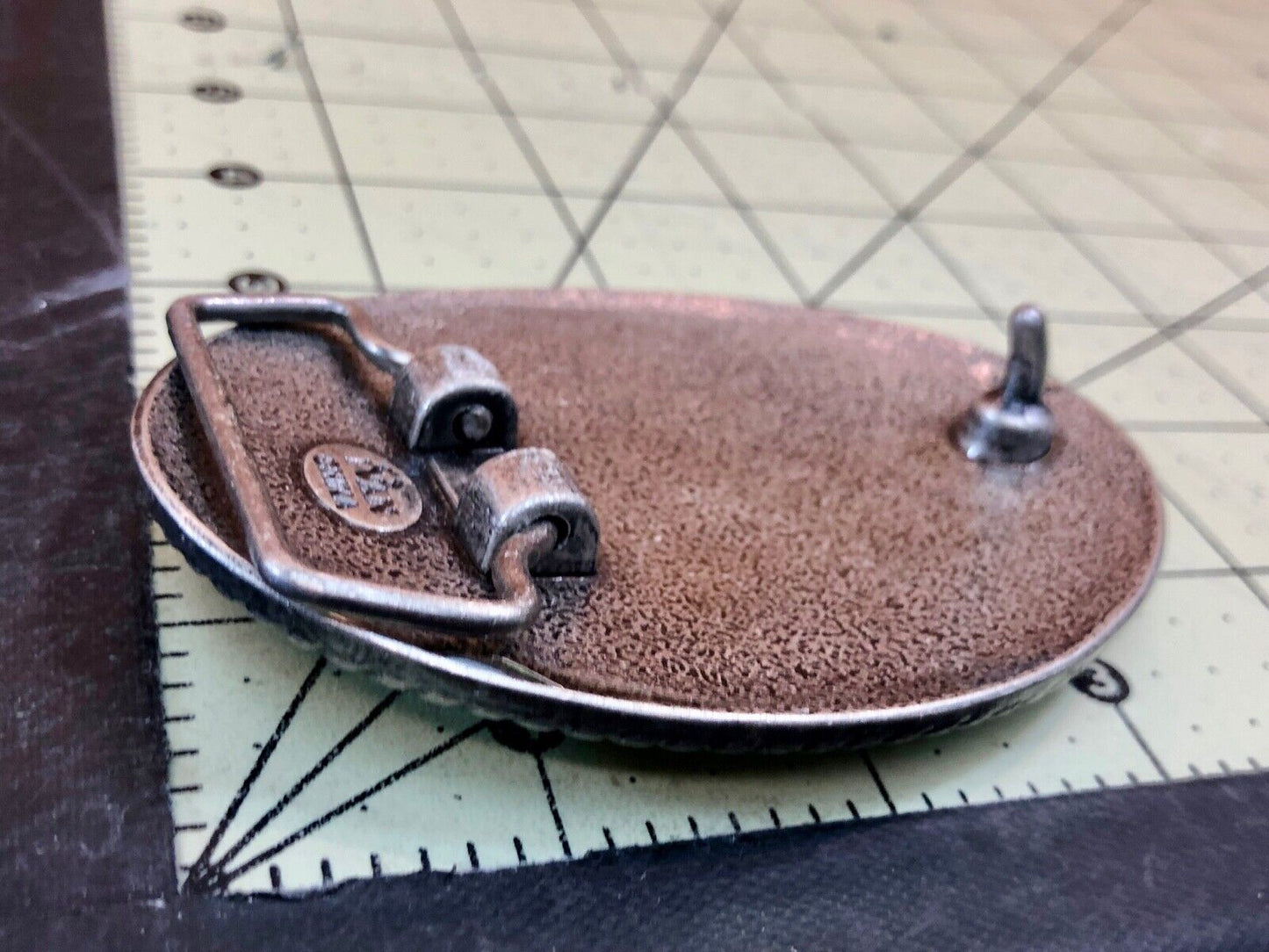 Unique IVAN belt buckle - Stone Art Artisan pattern design 